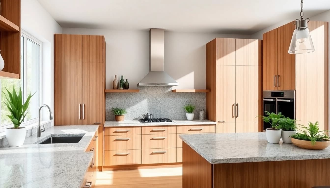 Stunning cabinet refacing in Largo FL showcasing stylish kitchen cabinetry and vibrant decor.