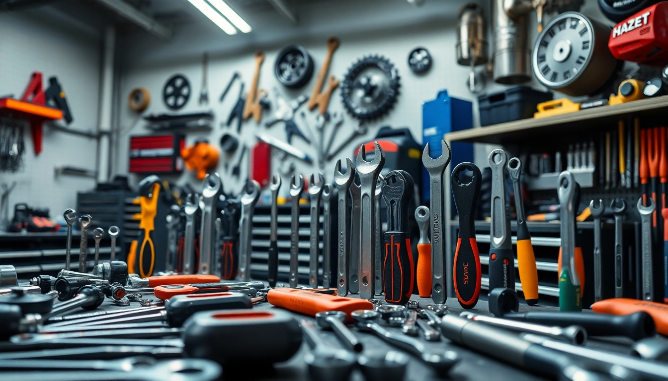Hazet tools USA displayed in a professional workshop, emphasizing quality and craftsmanship.