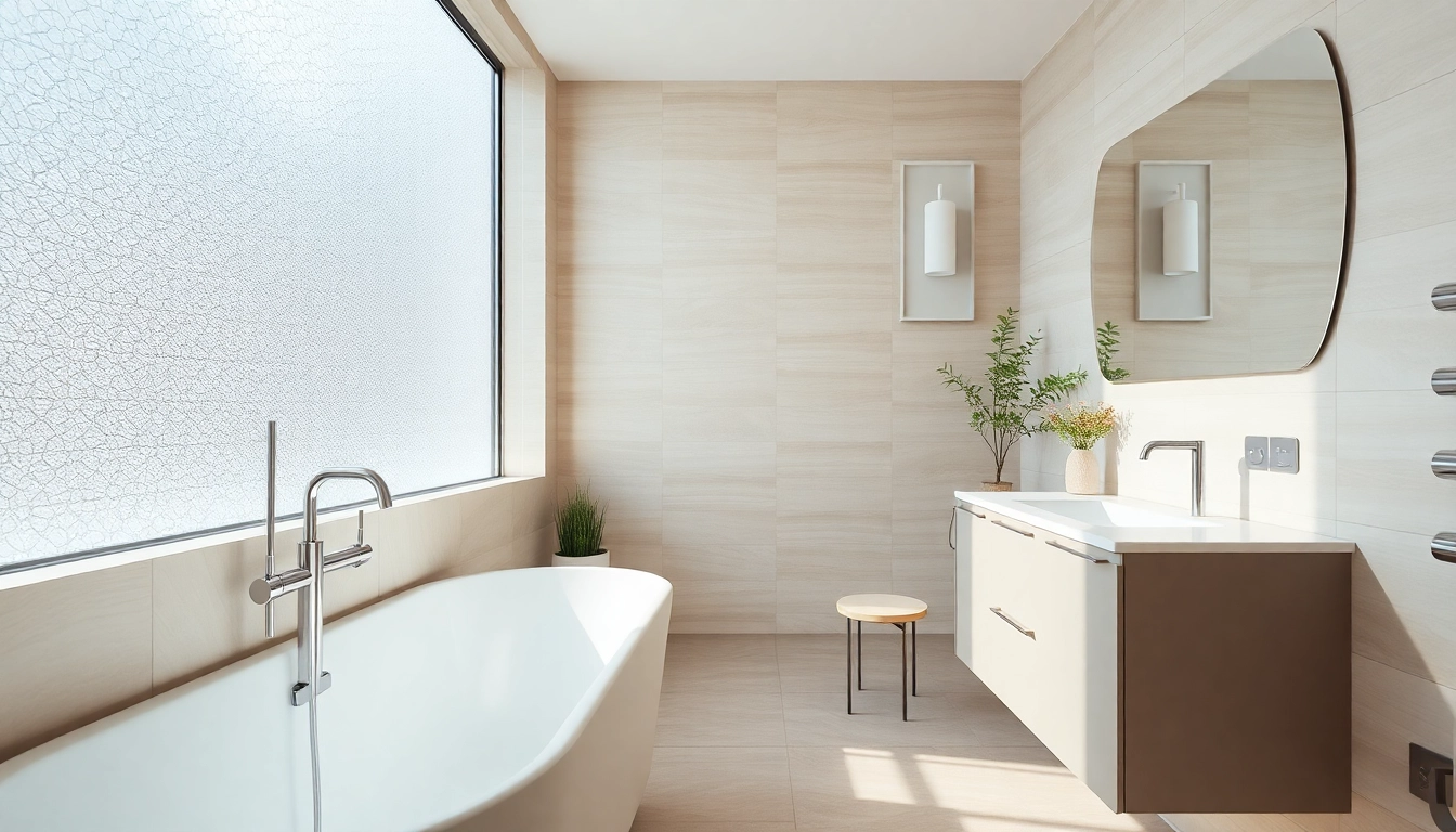 Visual representation of bathroom installation Manchester featuring modern fixtures and stylish decor.