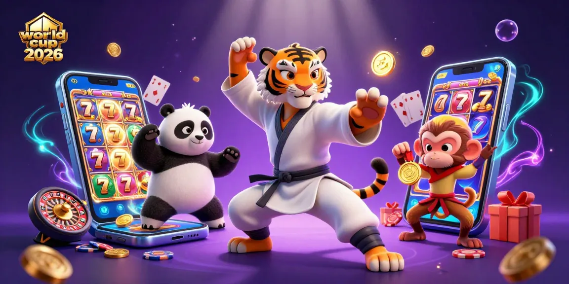 Experience thrilling gameplay with the world cup 2026 as the kung fu tiger and friends celebrate casino excitement.