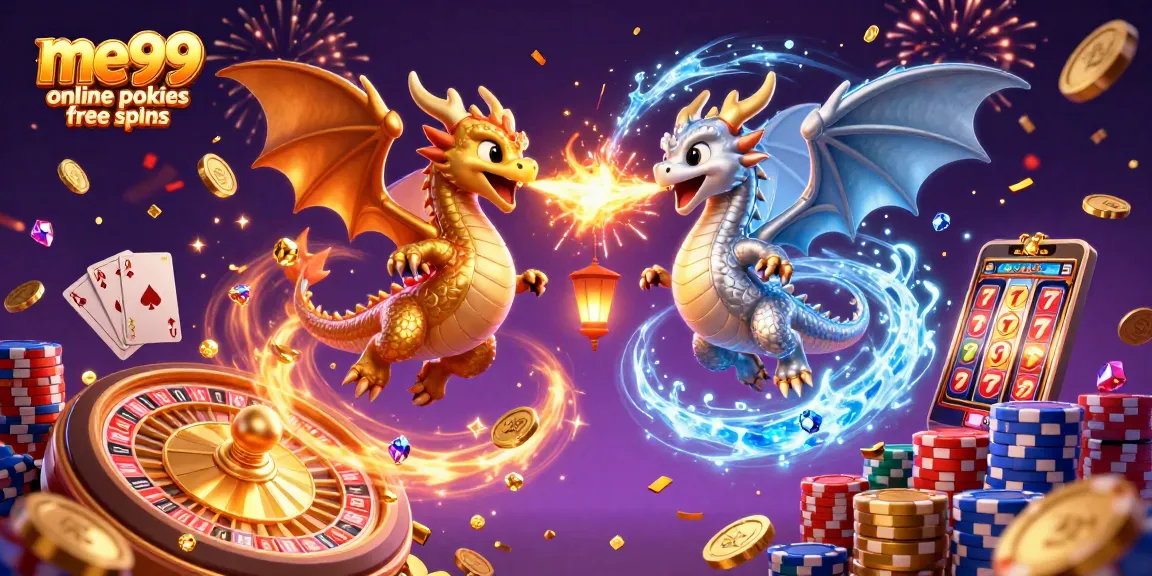 Play me99 online pokies free spins with engaging 3D dragons and thrilling casino elements
