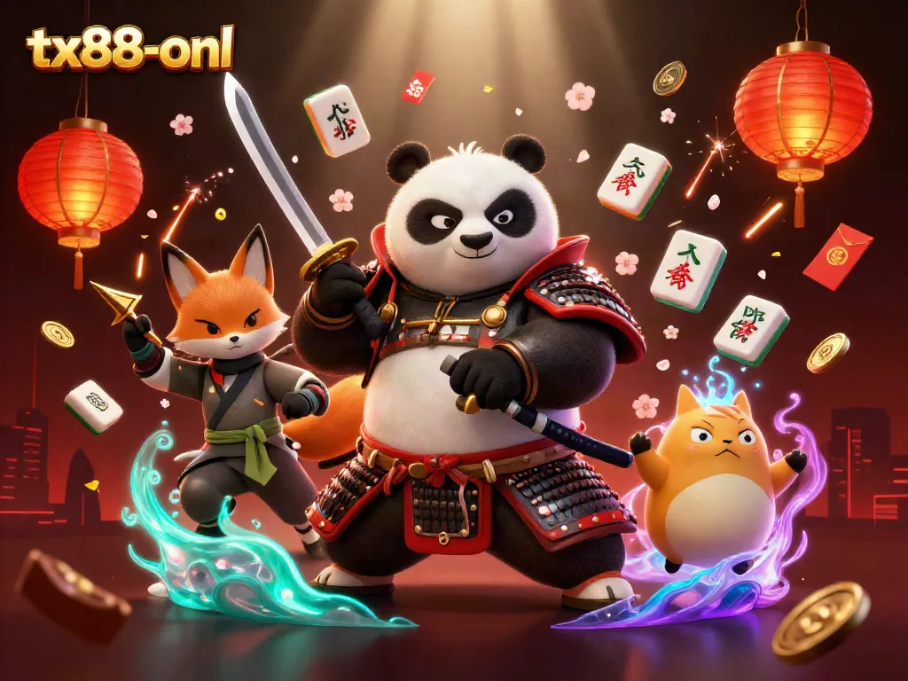 Engage in thrilling gameplay at tx88-onl with vibrant casino-themed characters in dynamic action.
