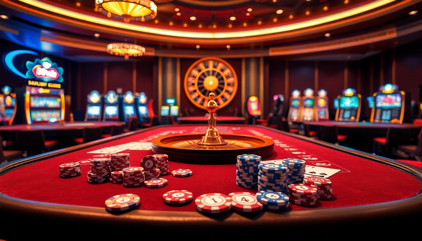 Experience thrilling gameplay with 98win at luxurious casino tables and vibrant slot machines.