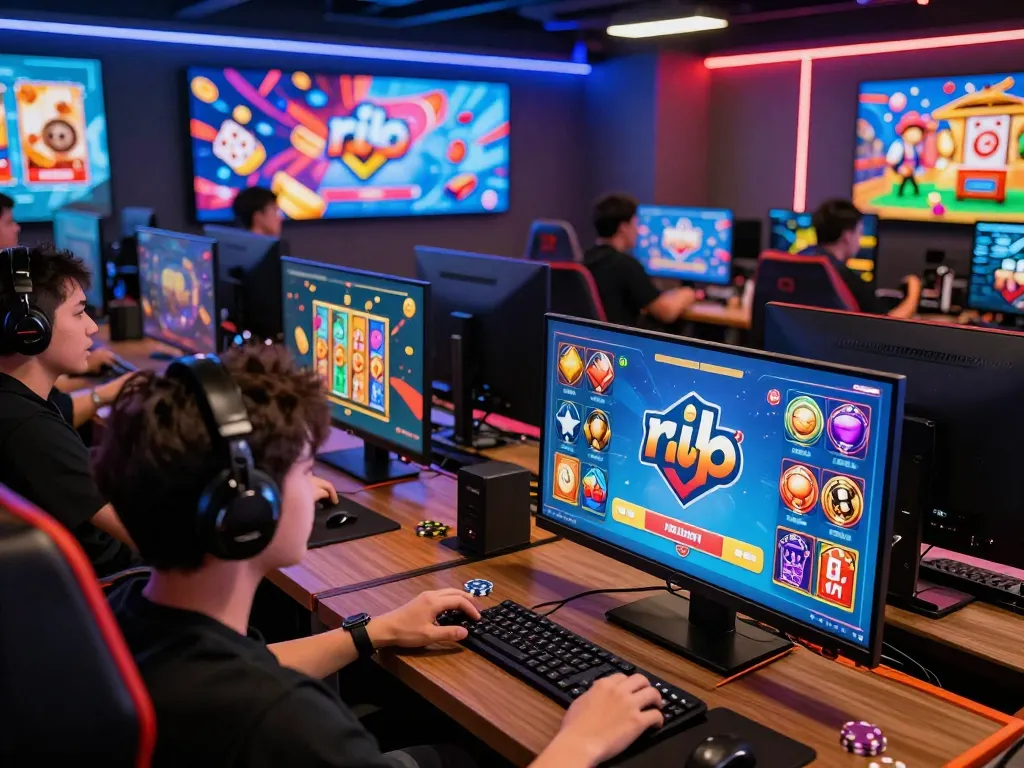 Players enjoying the thrill of online gaming at rik vip, showcasing vibrant graphics and a competitive atmosphere.