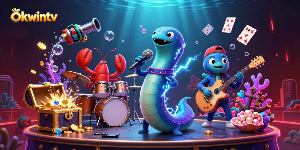 Experience the thrill of okwintv as electric eel DJ performs in an underwater casino