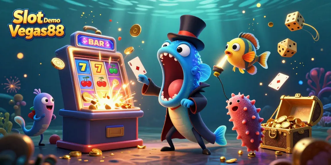 Engage with Slot Demo Vegas88 featuring vibrant characters and dynamic casino elements in an immersive illustration.