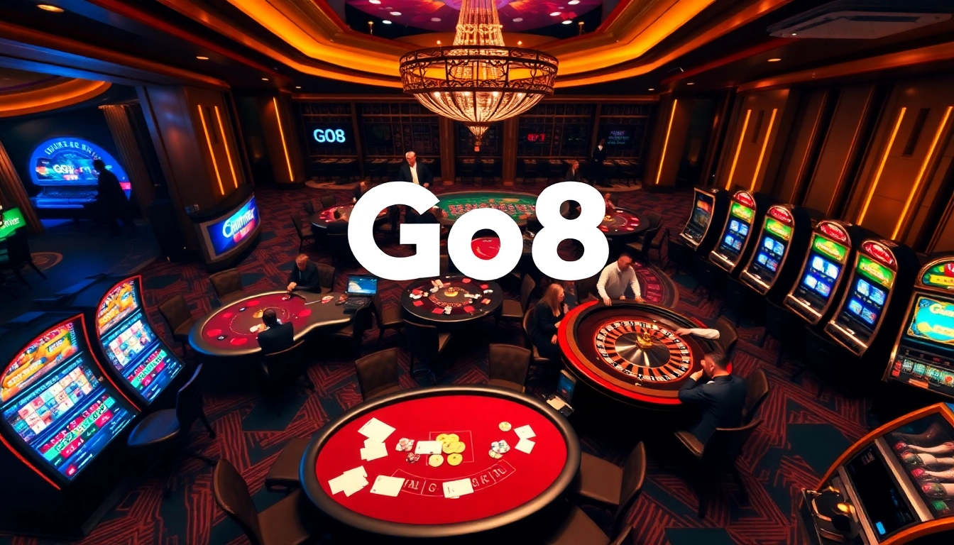 Players enjoy thrilling games at Go8, an exciting and luxurious casino experience.