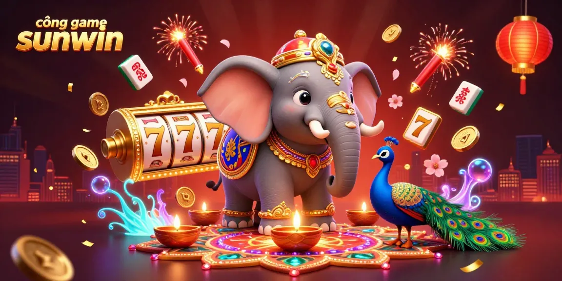 Experience fun with cổng game sunwin as you explore vibrant gaming elements in a thrilling online casino scene.