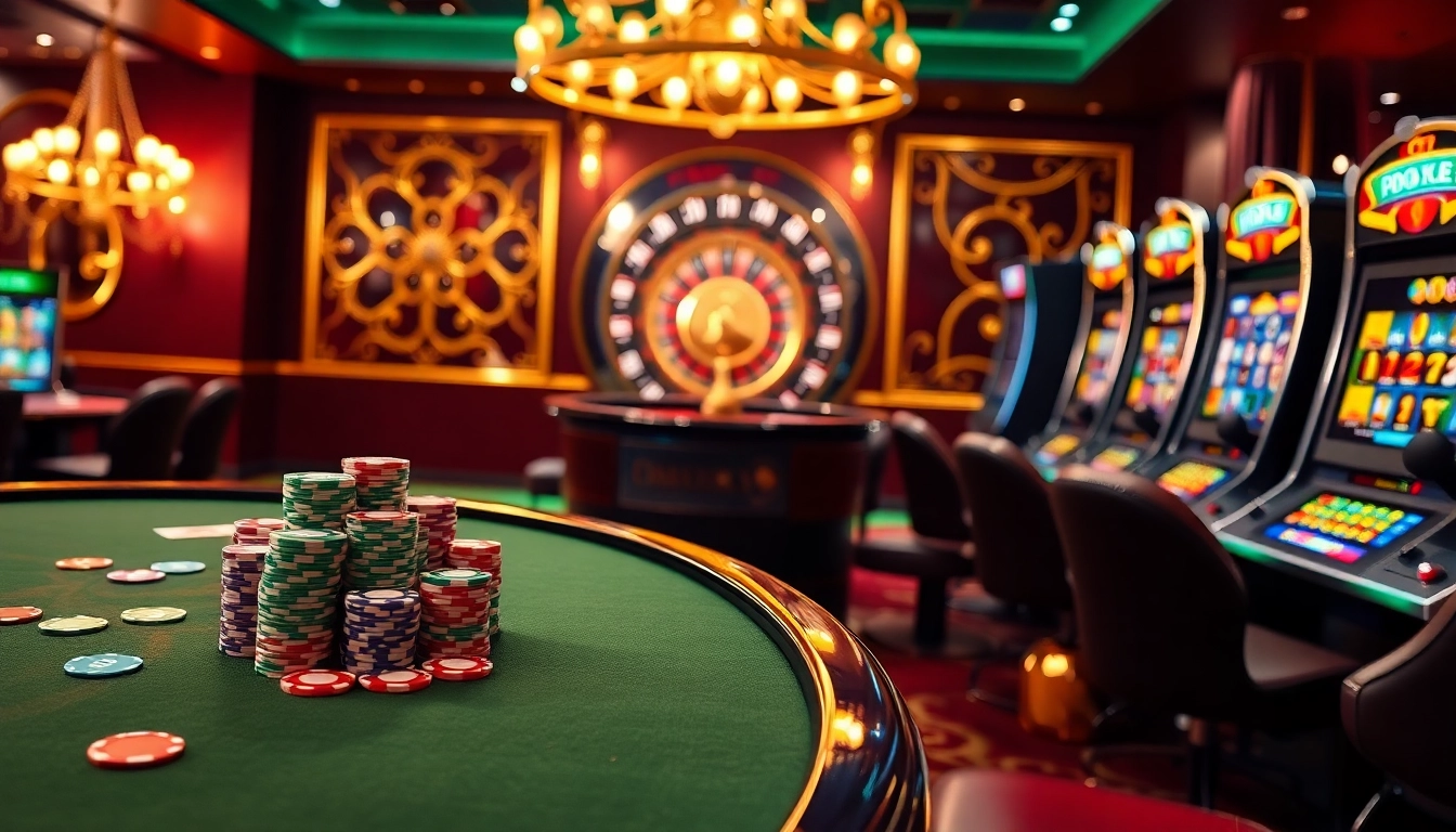 Experience the thrill of QQ88 with vibrant casino games like poker and roulette.