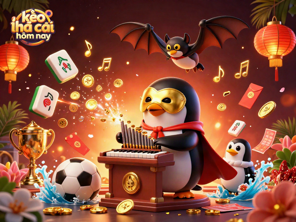 Visualize kèo nhà cái hôm nay through dynamic sports betting illustration and thematic characters.