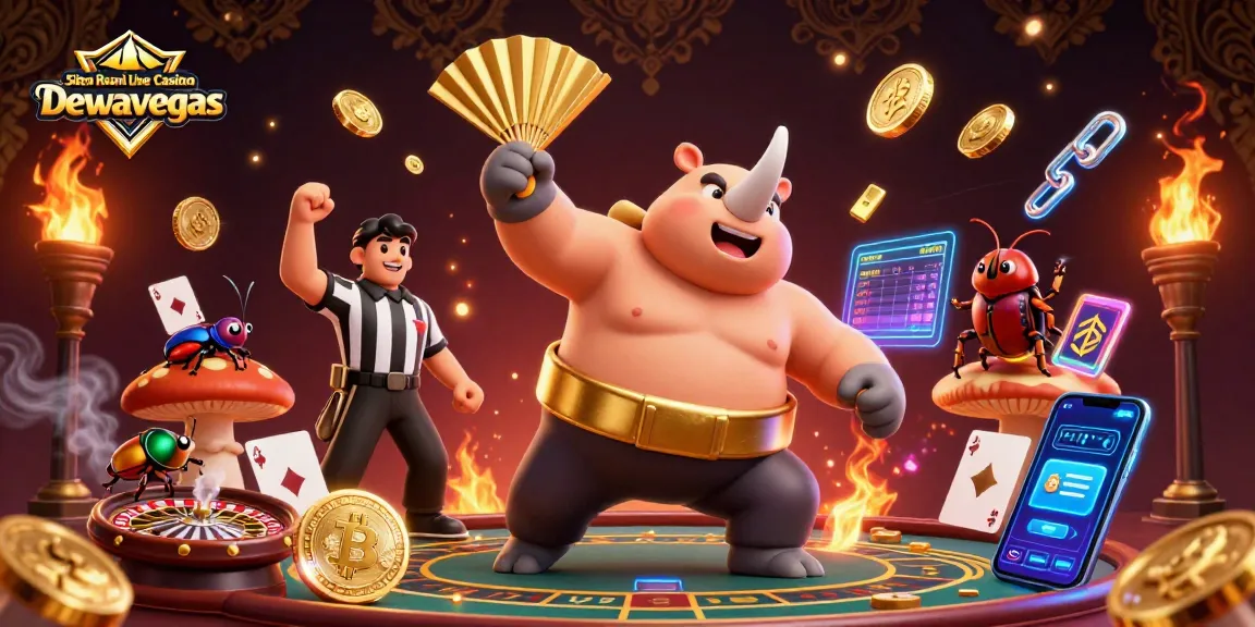 Experience the excitement at Situs Resmi Live Casino Dewavegas with lively casino action and vibrant characters.