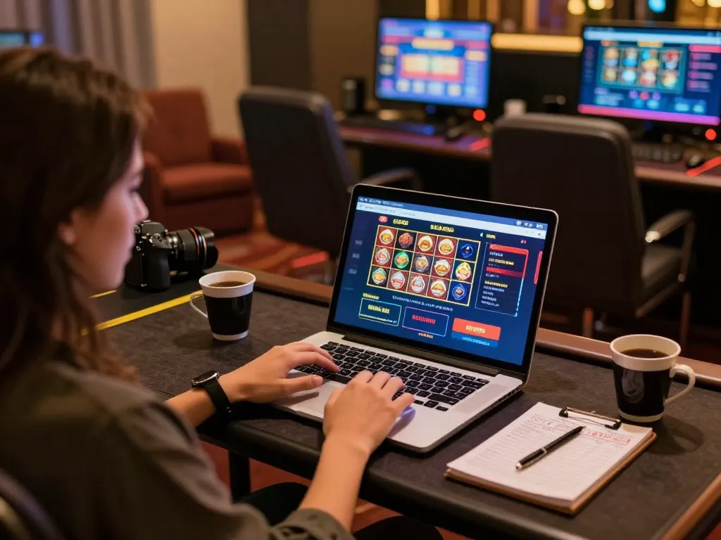 Xo88 offers a dynamic online gambling experience with players enjoying slots on laptops in a cozy environment.