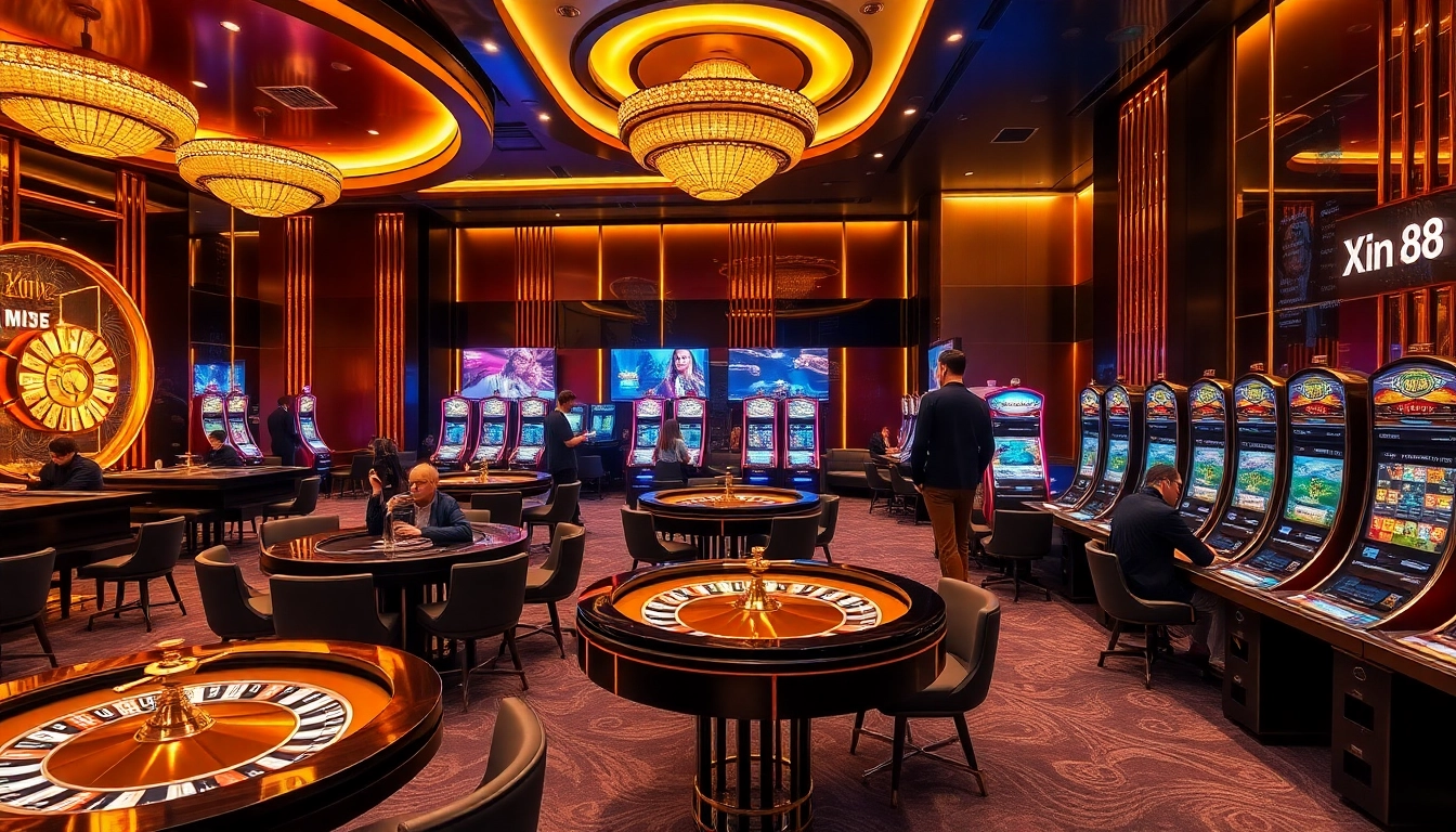 Experiencing the thrill of gaming at Xin88's state-of-the-art online casino.