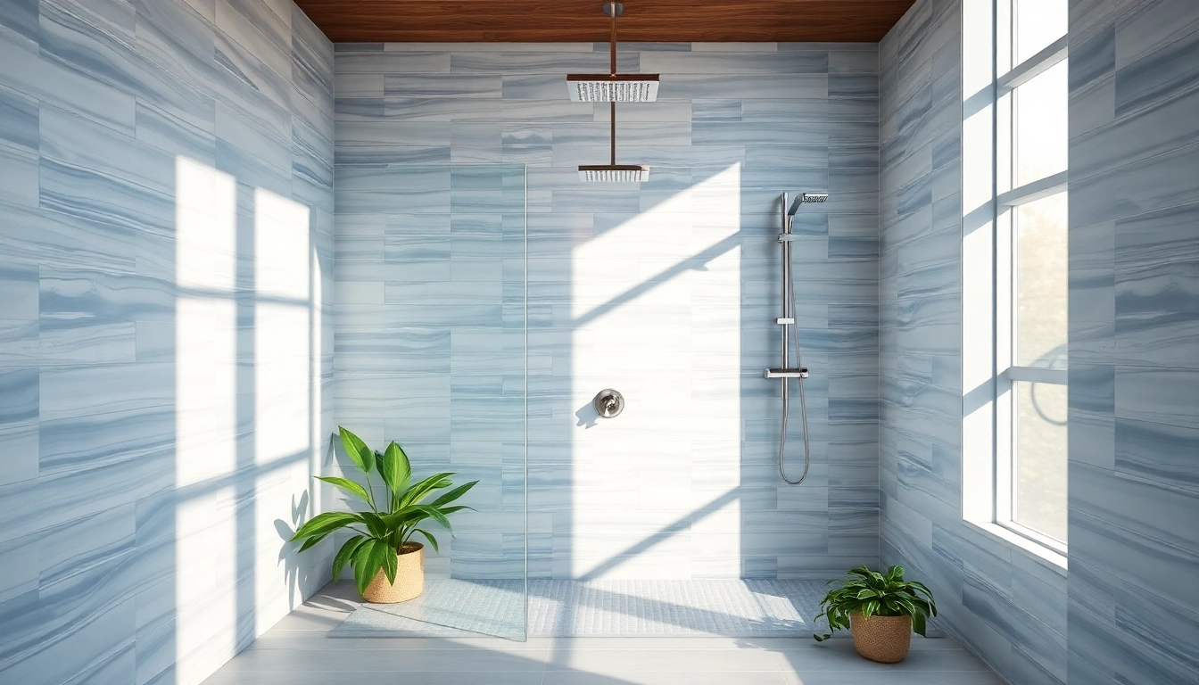 Experience luxurious elegant showers au in a beautifully designed bathroom setting that exudes tranquility.