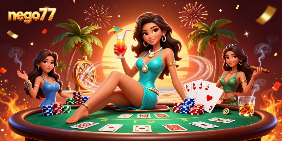 Experience thrilling gameplay at nego77 with vibrant casino scenes and exciting game elements.