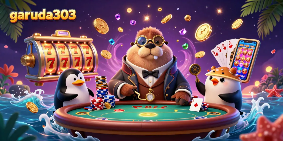 Experience thrilling wins with garuda303 in a vibrant underwater casino scene.