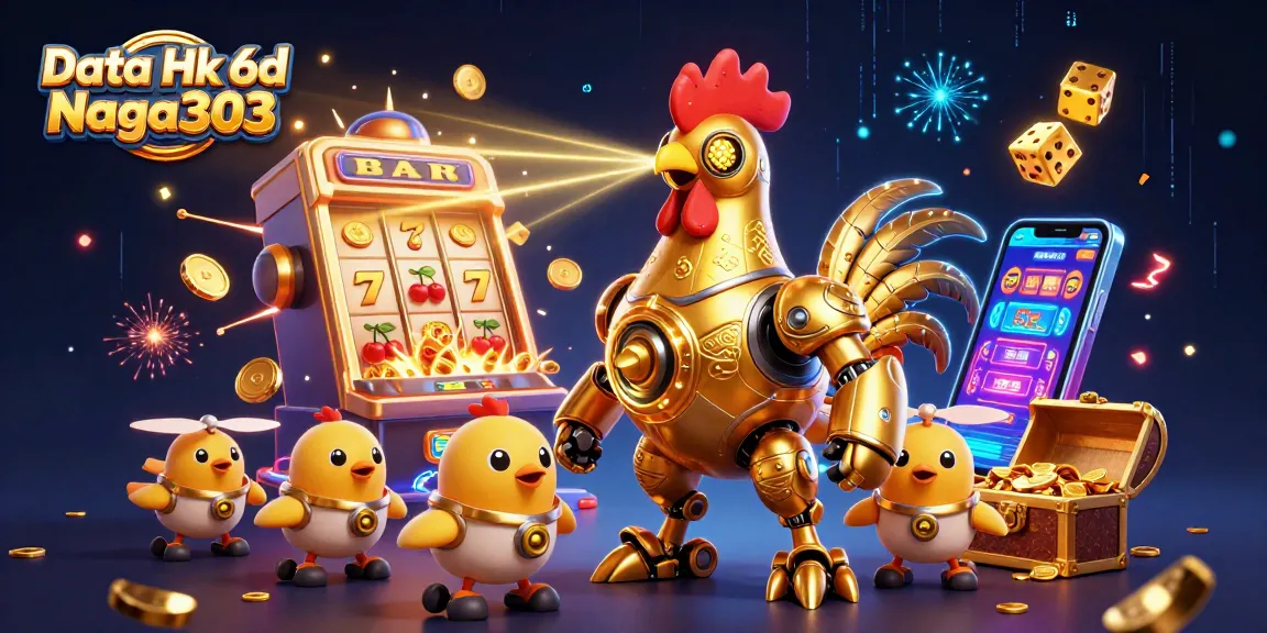 Engage with Data Hk 6d Naga303 and win big in this vibrant casino scene featuring exciting game elements.