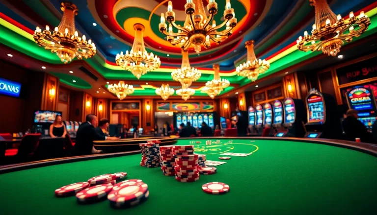 Engage in thrilling poker at https://rr88a.us.com/ amidst luxurious casino surroundings.