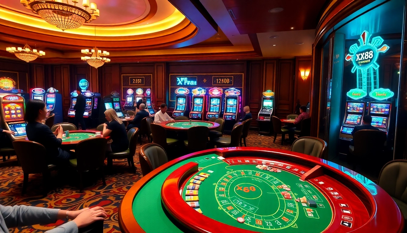 Experience the excitement of XX88 with vibrant casino games and dynamic online gambling atmosphere.