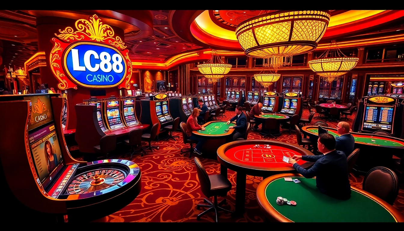 Experience the vibrant thrill of casino gaming at LC88 with stunning tables and exciting action.