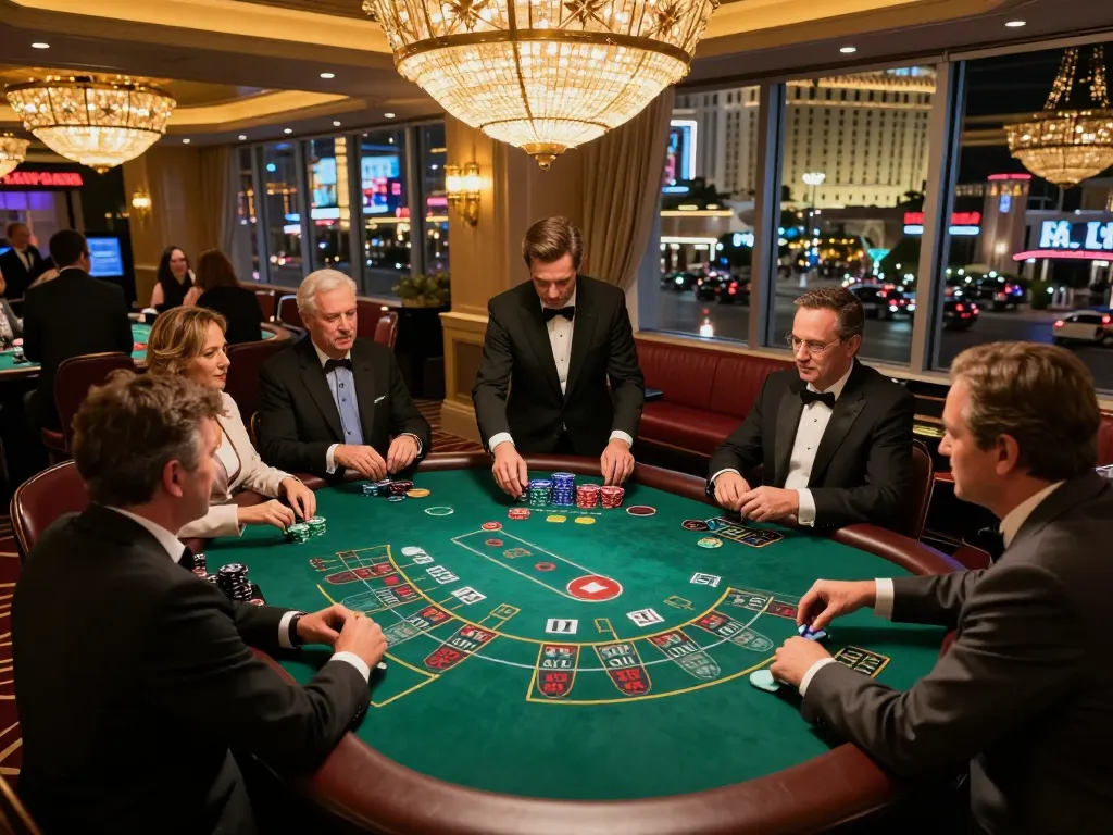 Players strategizing at a blackjack table while enjoying itwshow's exciting casino experience.