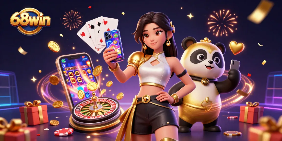 Engage with excitement at 68win's thrilling online casino games featuring spinning reels and vibrant rewards.