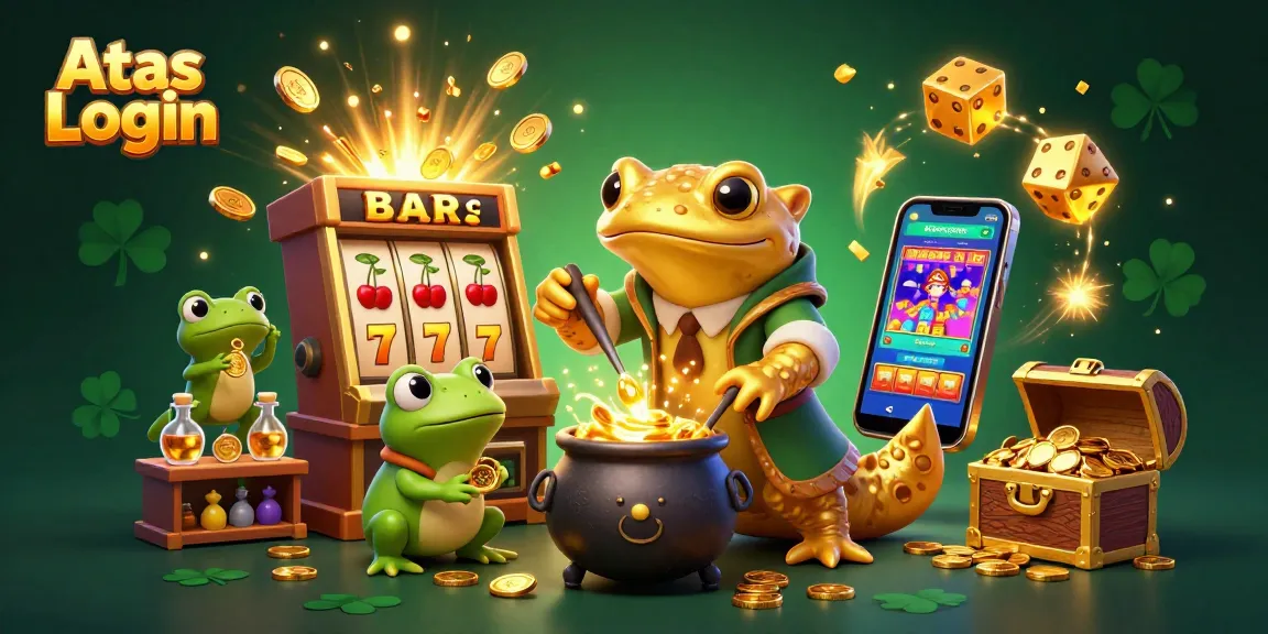 Experience Atas Login and secure access with magical characters in a vibrant casino world.
