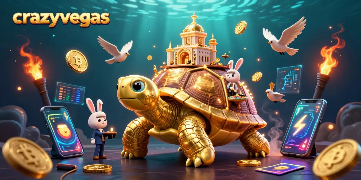 Experience high-roller excitement at crazyvegas with golden tortoise casino and rabbit dealer!